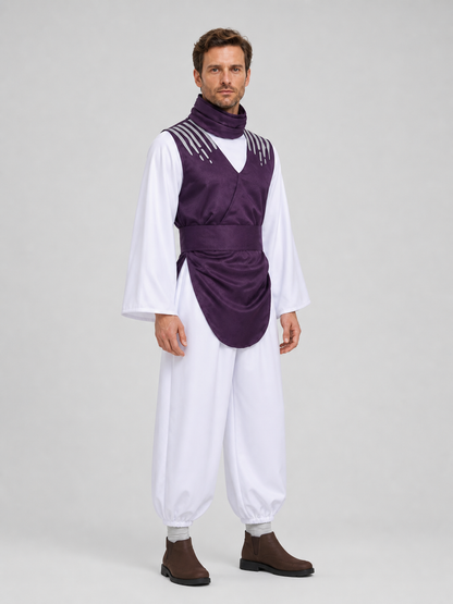 Jujutsu Kaisen Choso Cosplay Costume, Purple Vest and Pants side view