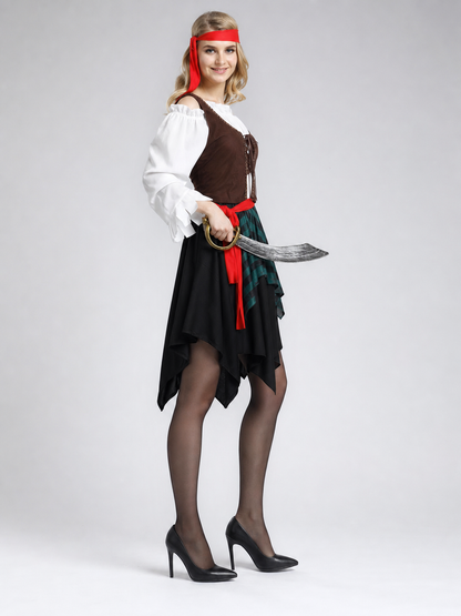 Adult Pirate Costume for Halloween and Cosplay