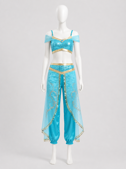 Adult Princess Jasmine Costume for Halloween side view
