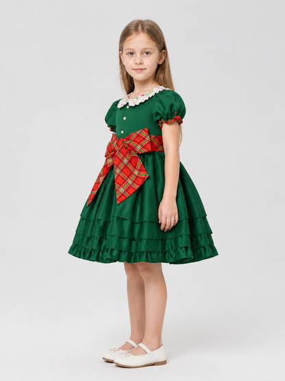 Costume Dress with a Full Skirt for Performances side view