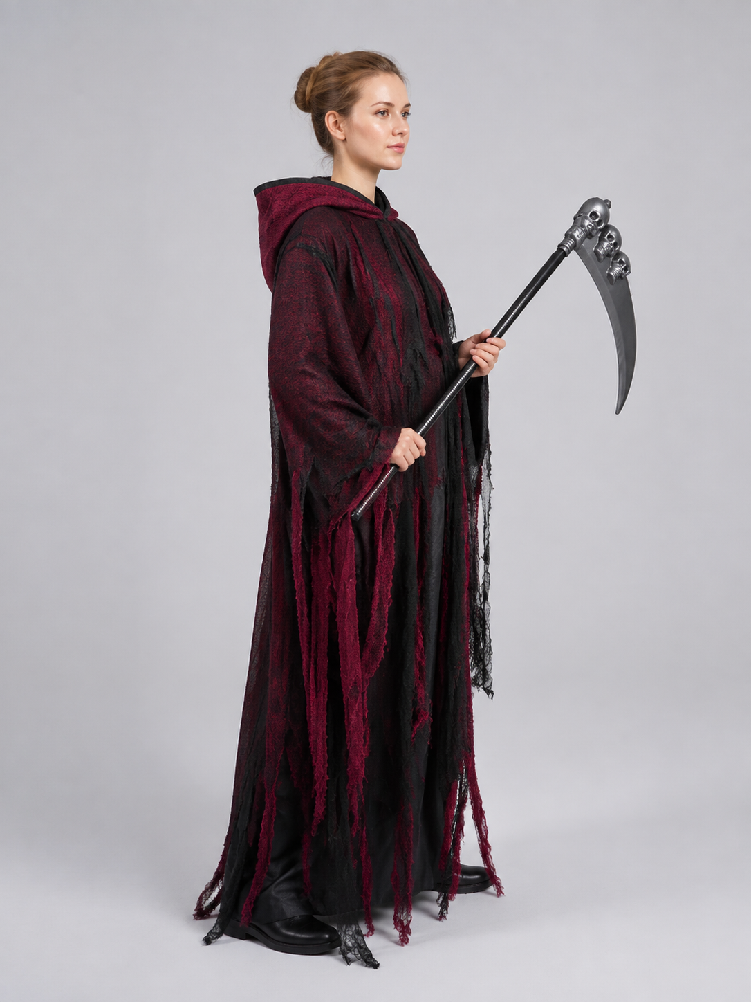 Hooded Costume with Decorative Scythe