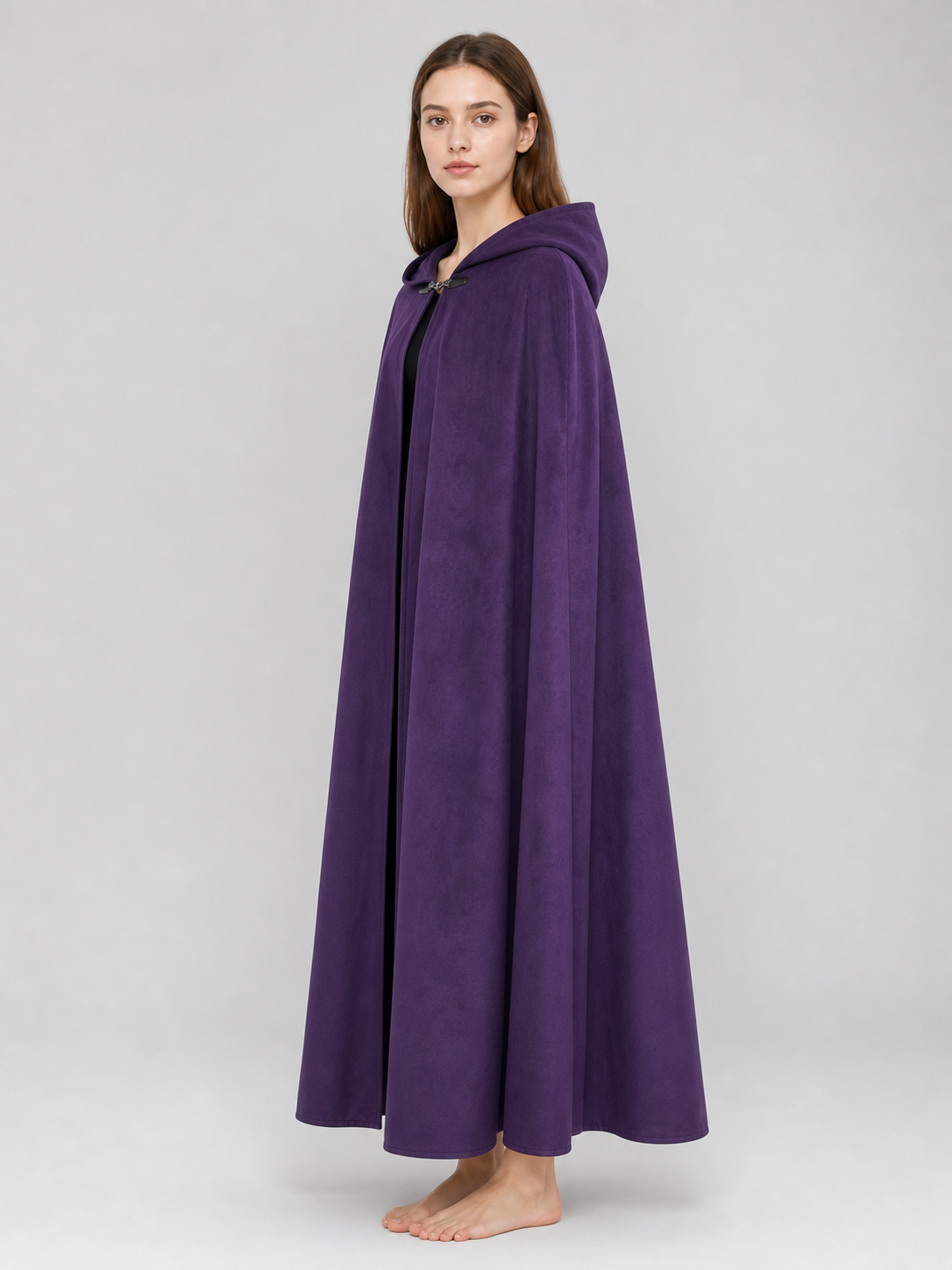 Purple Carnival Cloak with Hood