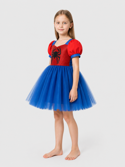Spiderweb Tutu Costume Dress, Layered Mesh