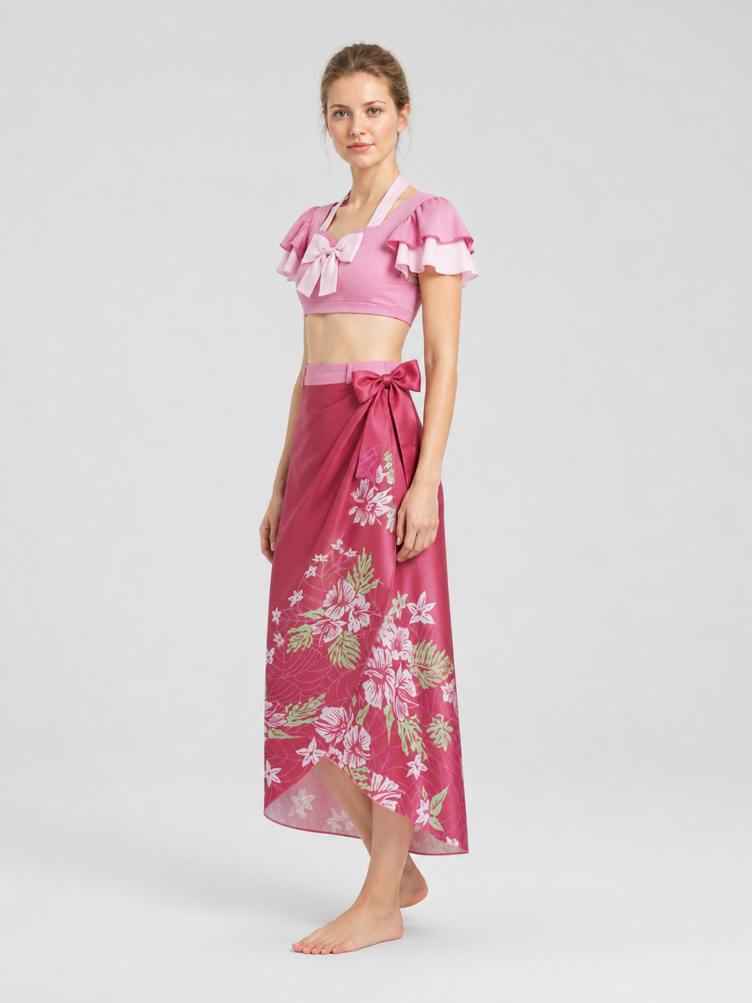 Star Wars Costume: Top and Skirt with Bows and Flowers side view