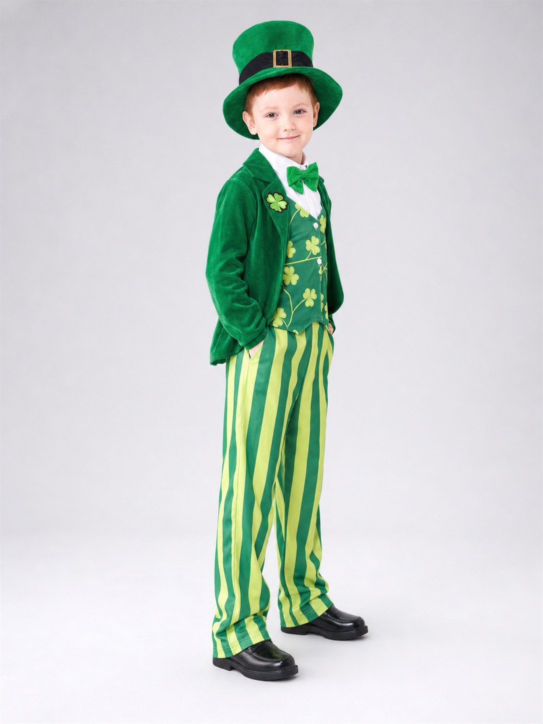 Leprechaun Costume: Hat, Vest, Pants