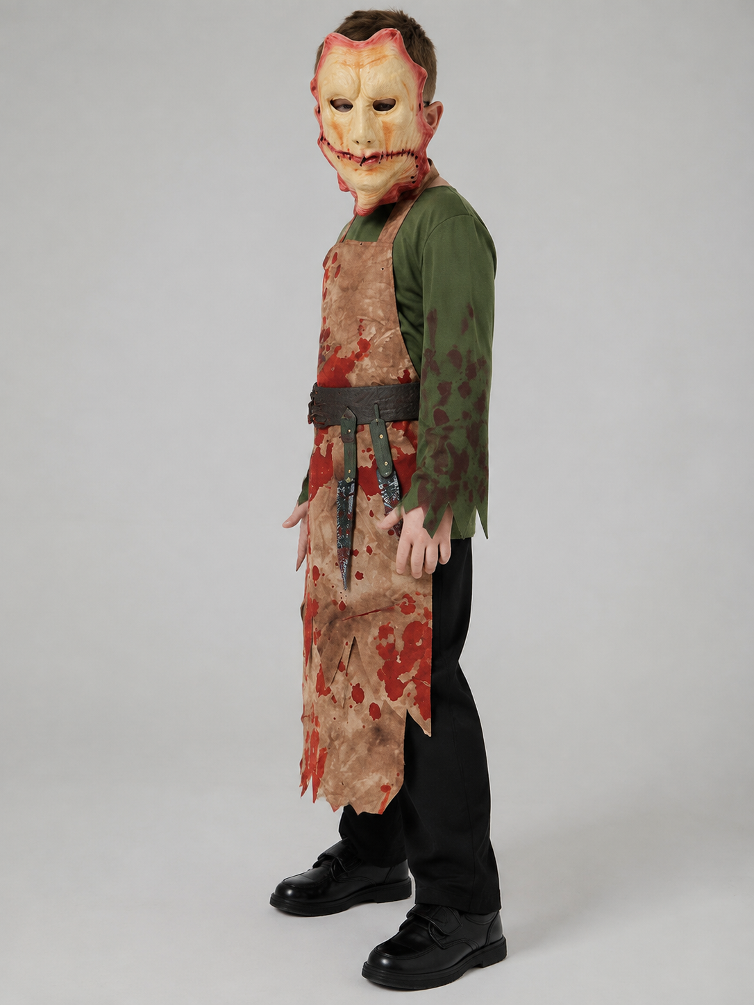 Zombie Chef Costume with Mask side view