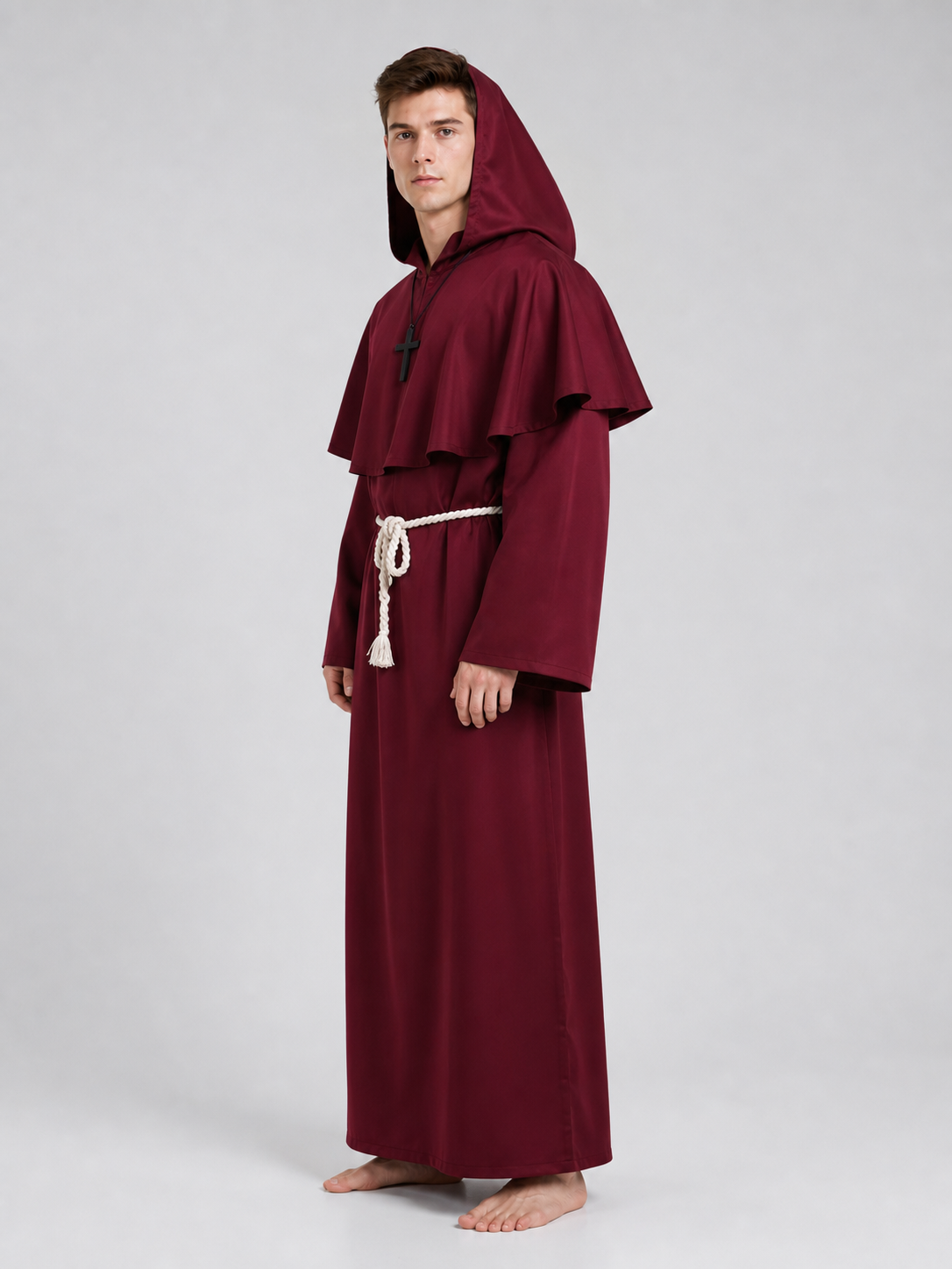 Hooded Monk Costume for Halloween and Cosplay