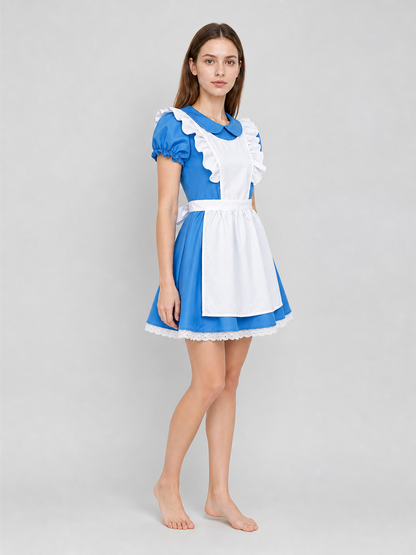 Alice-inspired Carnival Dress, Blue and White