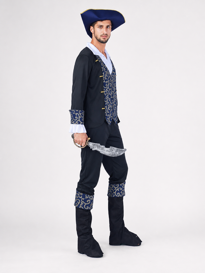 Pirate Costume with Hat and Boot Covers
