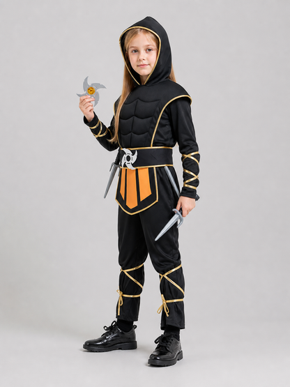 Ninja Cosplay Costume with Mask and Accessories side view
