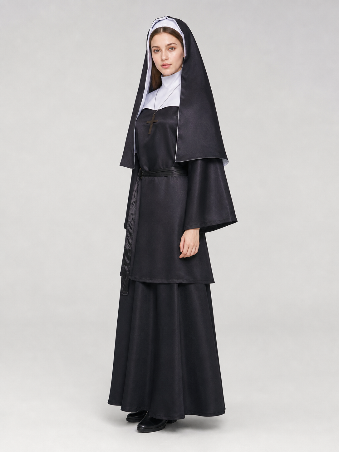 The Nun Cosplay Costume, Black-and-White Look