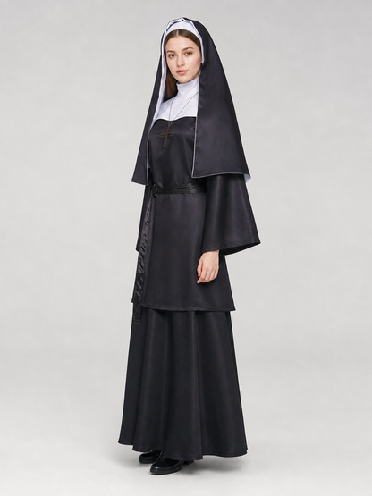 The Nun Cosplay Costume, Black-and-White Look