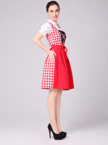 Ethnic-Style Dress with Corset Lacing