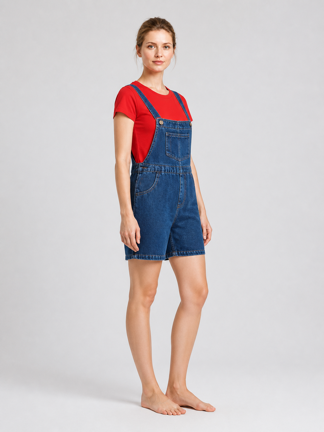 Children’s Mario Costume: Red T-Shirt and Blue Shorts