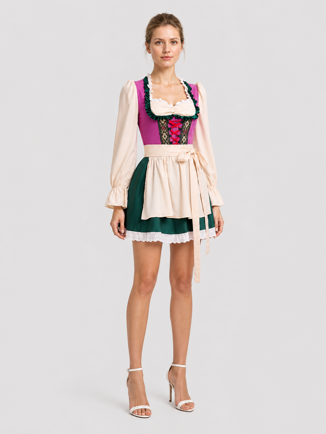 Bavarian Beer Festival Costume, Cosplay Dress side view