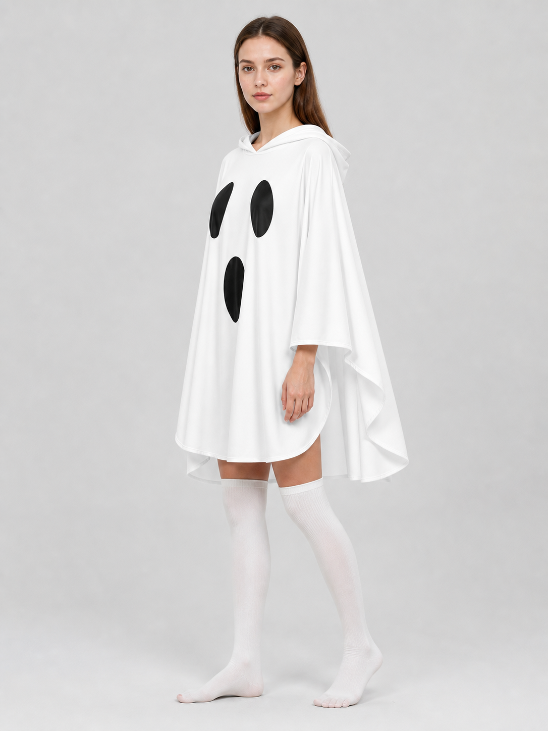 White Hooded Ghost Costume for Halloween