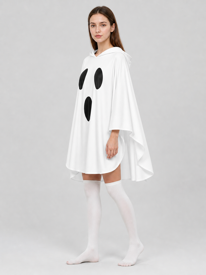 White Hooded Ghost Costume for Halloween