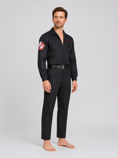 Black Groberson Cosplay Jumpsuit from the Movie side view