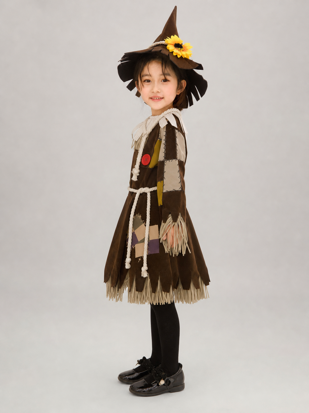Scarecrow Stage Costume with Hat and Fringe