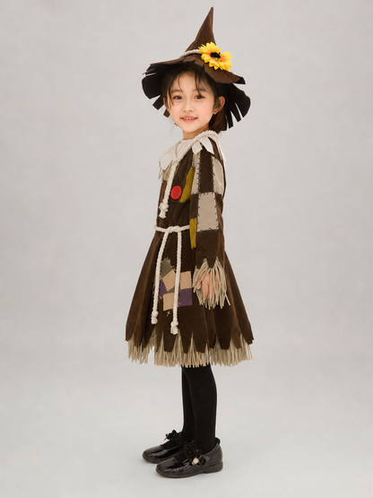 Scarecrow Stage Costume with Hat and Fringe