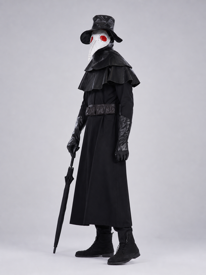 Plague Doctor Costume with Mask and Hat