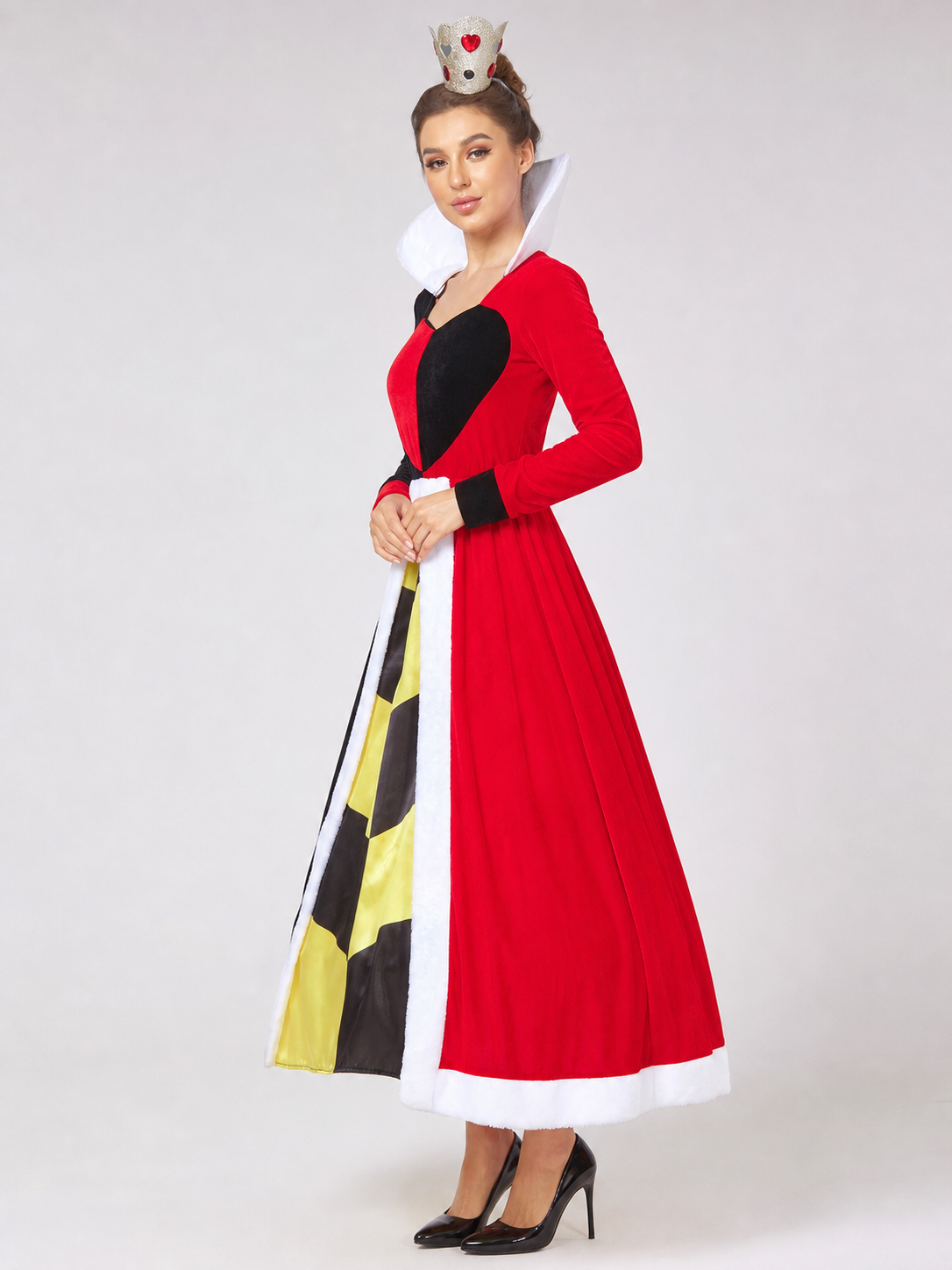 Long Red Queen Carnival Dress