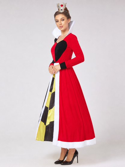 Long Red Queen Carnival Dress