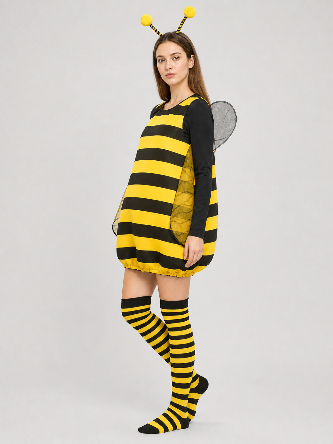 Bee Costume with Wings and Antennae