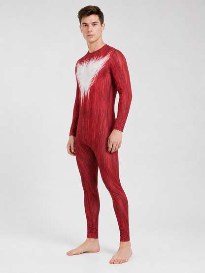 Sonic One-Piece Red Cosplay Costume, Mask