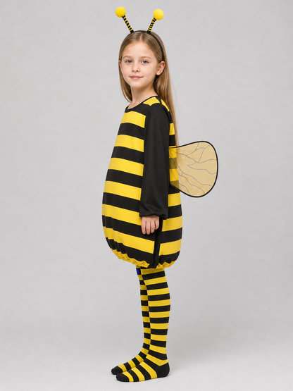 Striped Bee Costume with Wings