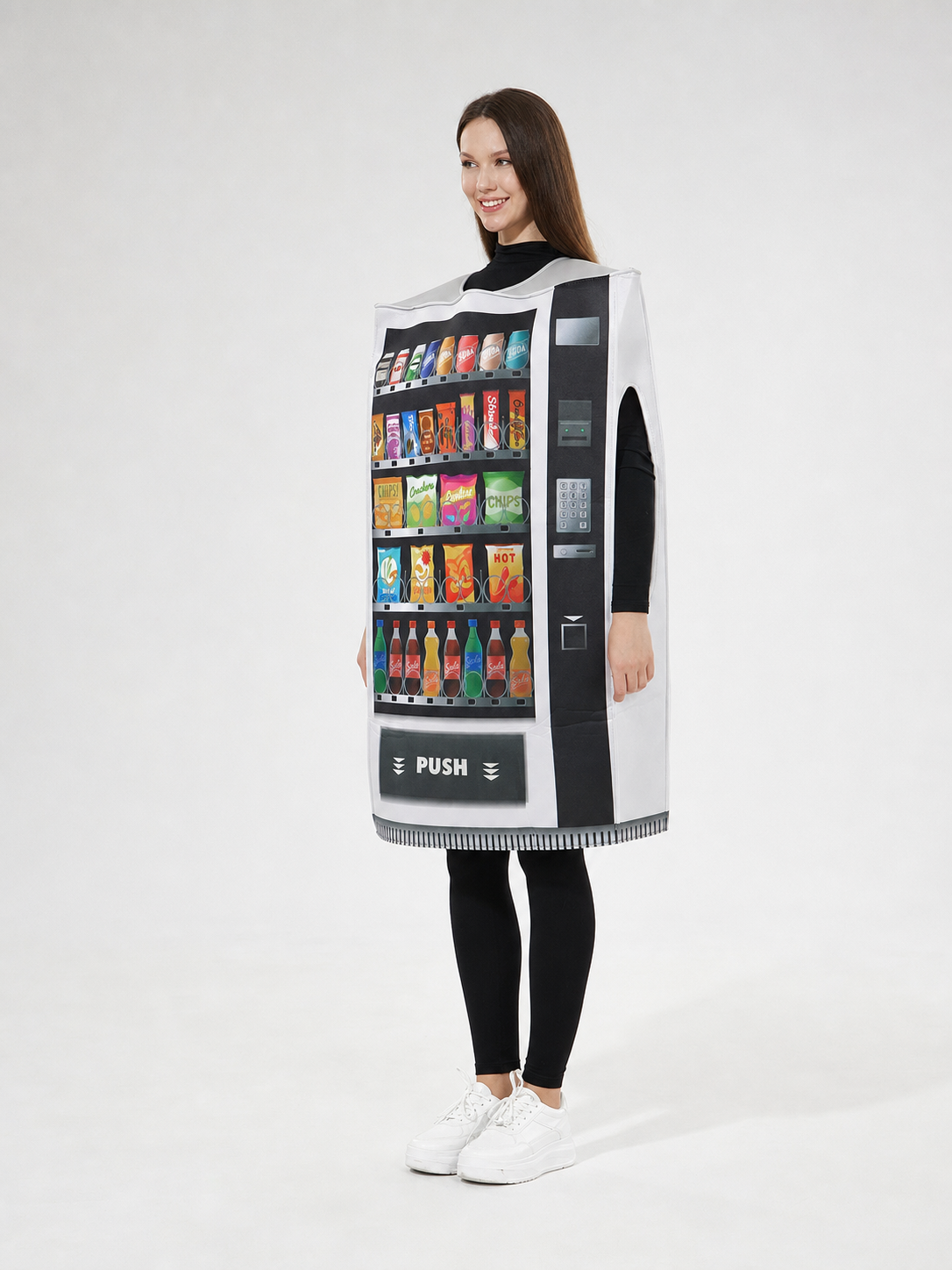 Printed Vending Machine Costume for Halloween and Parties