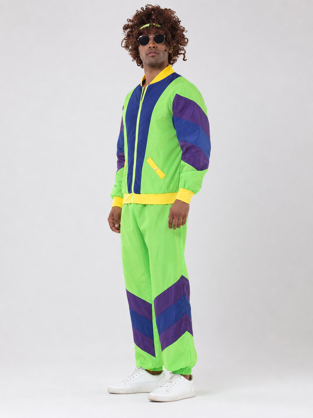 Stage Two-Piece Costume: Jacket and Pants, Colorblock