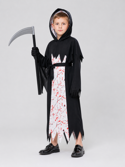 Hooded Vampire Costume for Halloween Cosplay side view