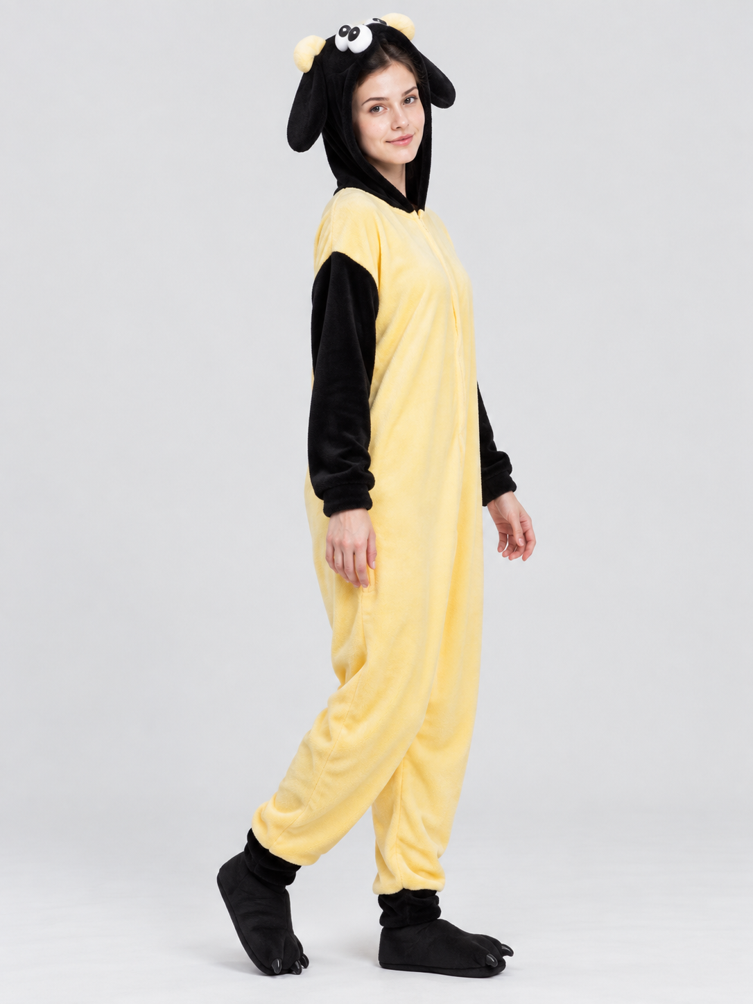 Kigurumi Pajama with Hood and Oversized Eyes
