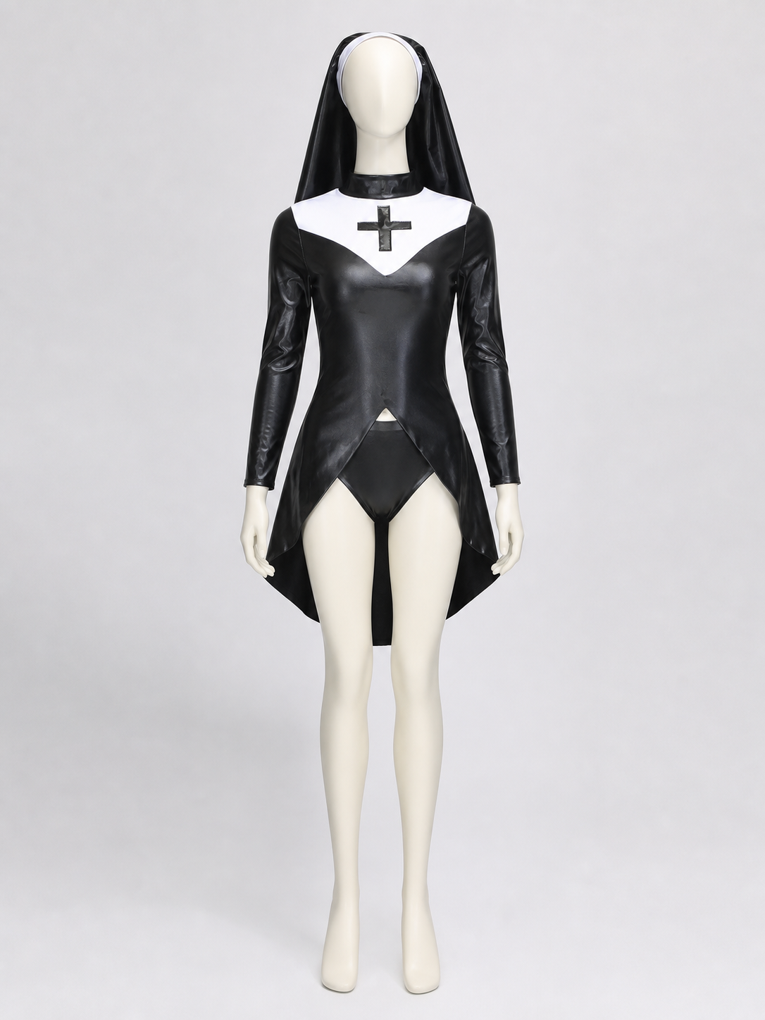 Ritual Robe with Hood, Cross, and Collar side view