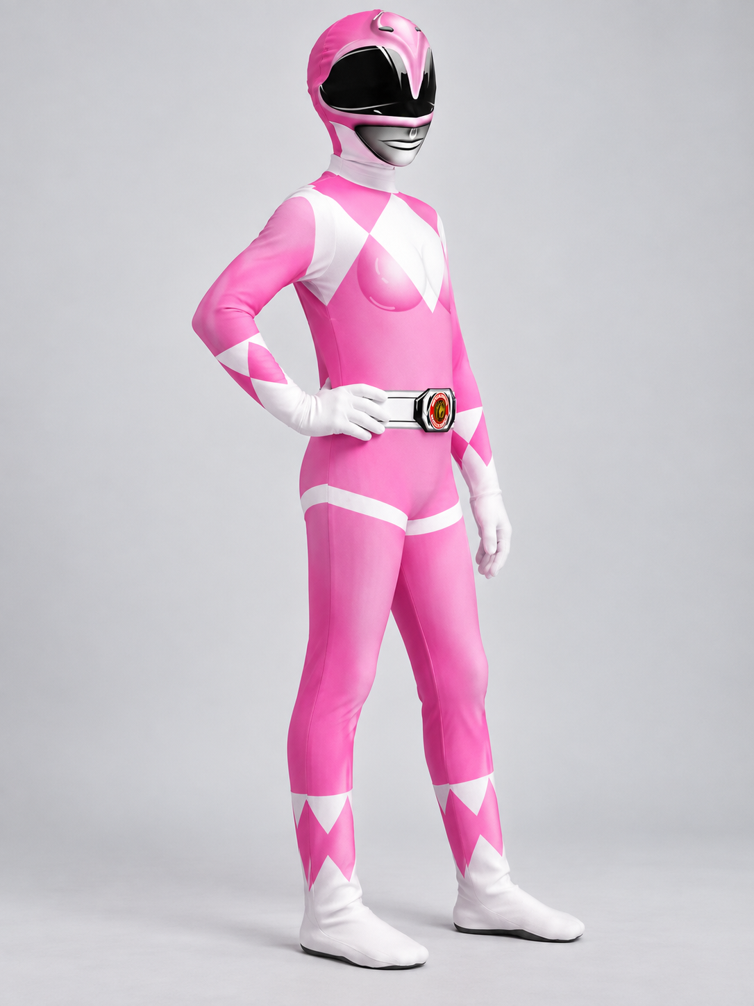 Kids' Pink Carnival Cosplay Costume with Helmet