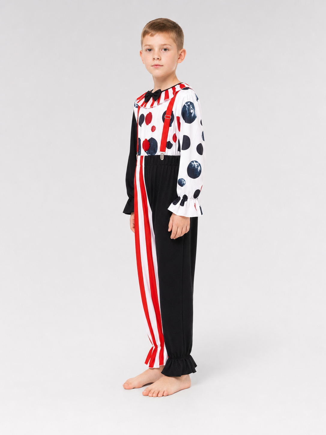 Clown cosplay costume with pants and hat