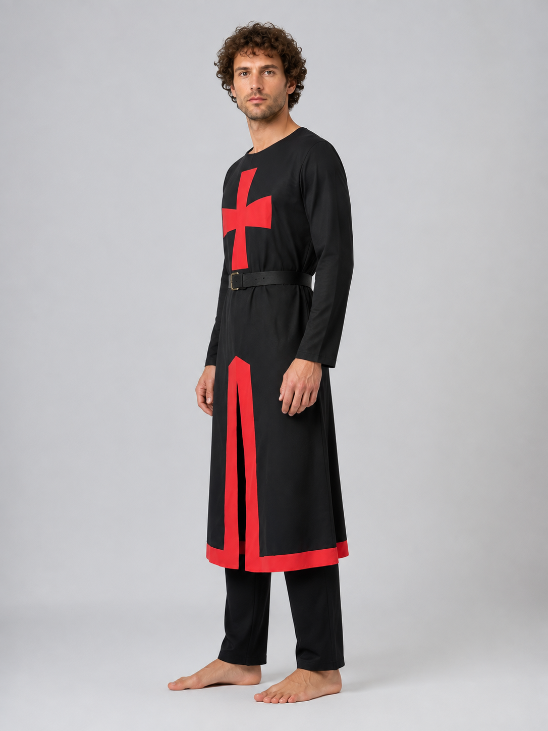Medieval Carnival Costume with Tunic and Pants side view