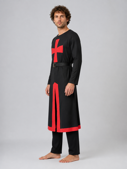 Medieval Carnival Costume with Tunic and Pants side view