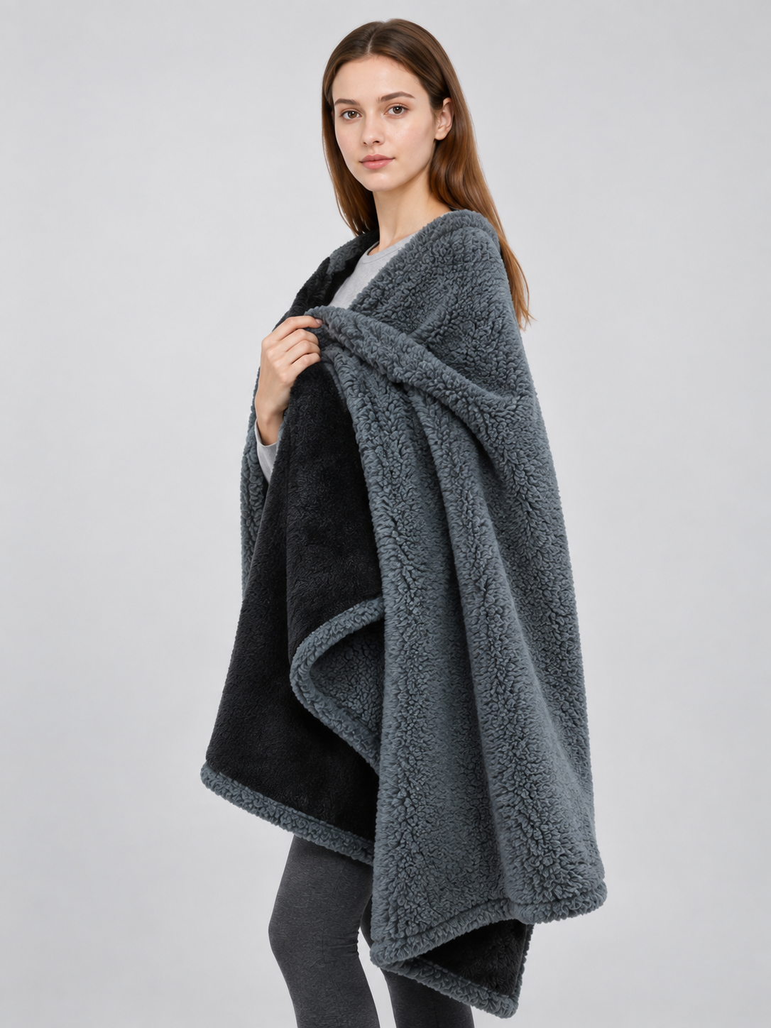 Reversible Plush Pet Blanket side view