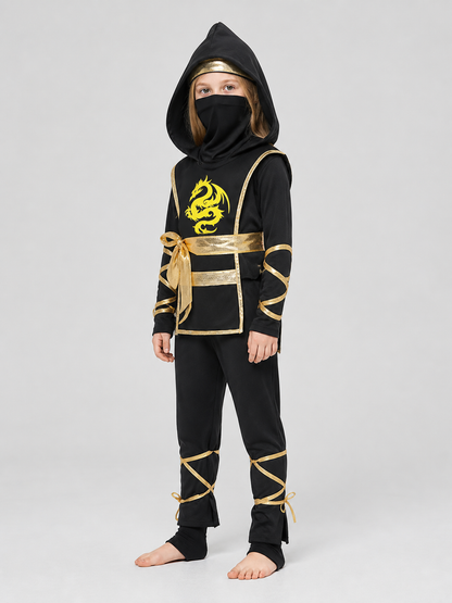 Children’s Naruto Ninja Costume for Cosplay, Set side view