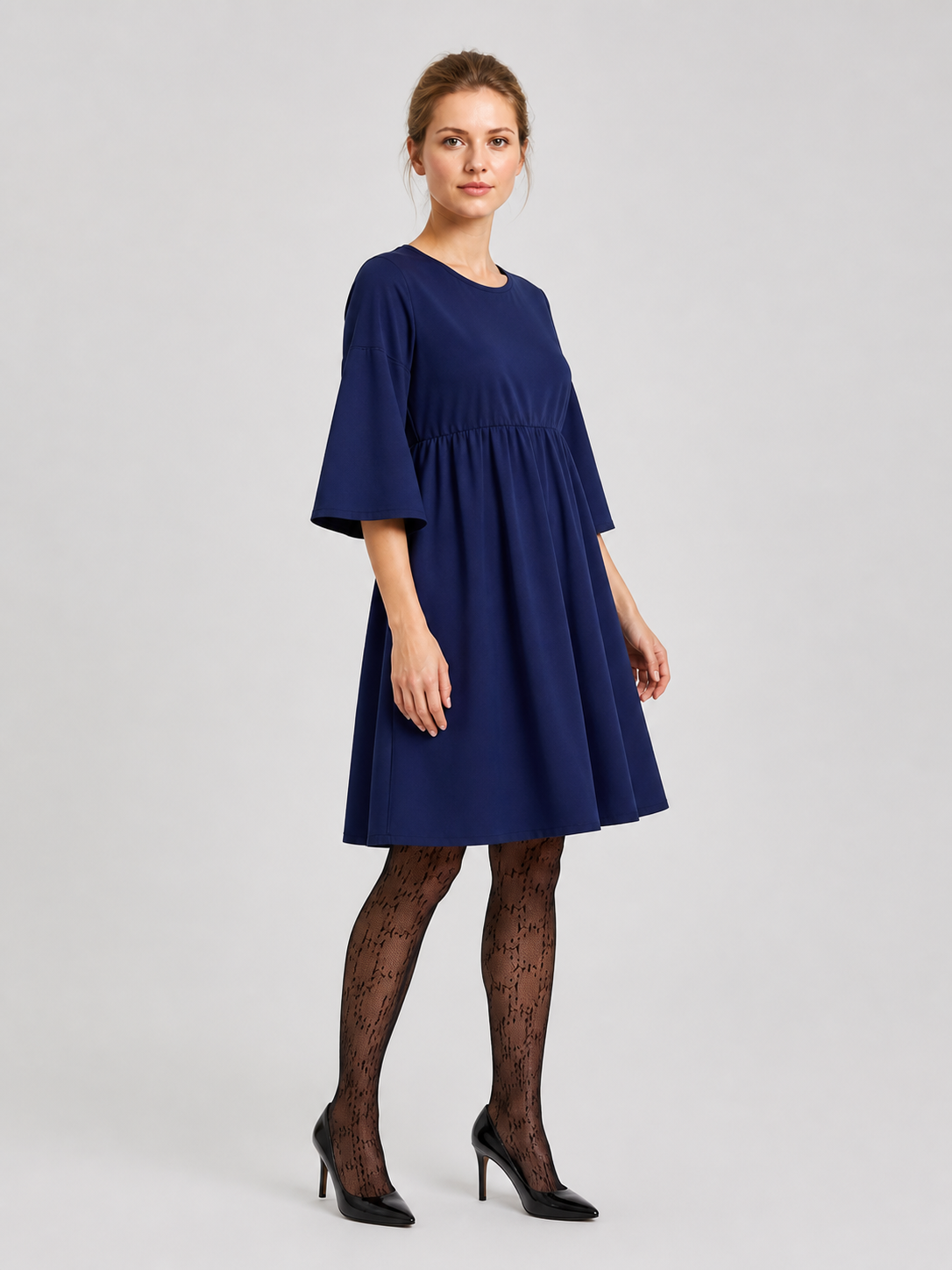Kiki Cosplay Dress, Navy, A-Line side view