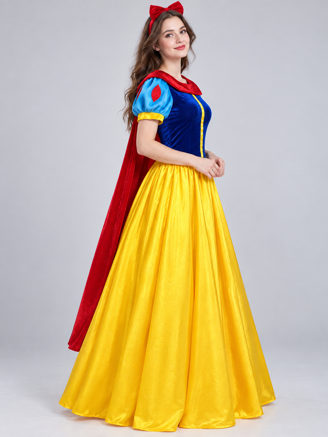 Fairy Tale Princess Carnival Costume with Cape and Headband
