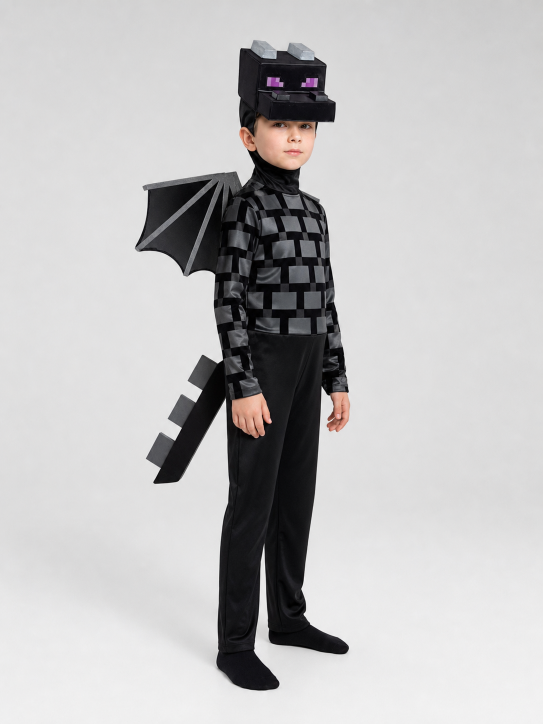 Pixel-Style Dragon Costume for Cosplay