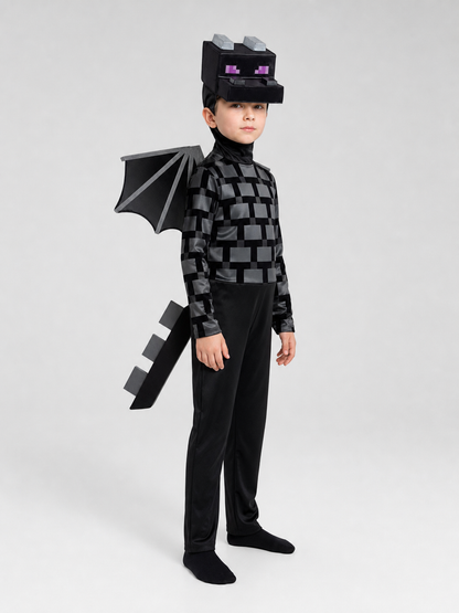 Pixel-Style Dragon Costume for Cosplay