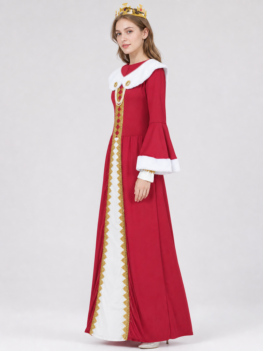 Carnival Costume with Crown and Arm Guards