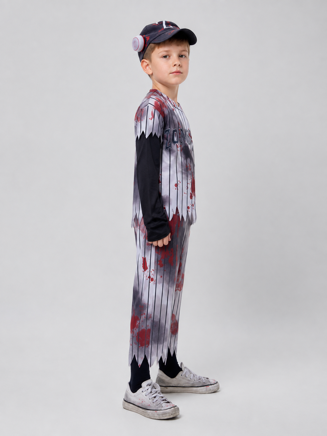 Children’s Zombie Athlete Halloween Costume side view