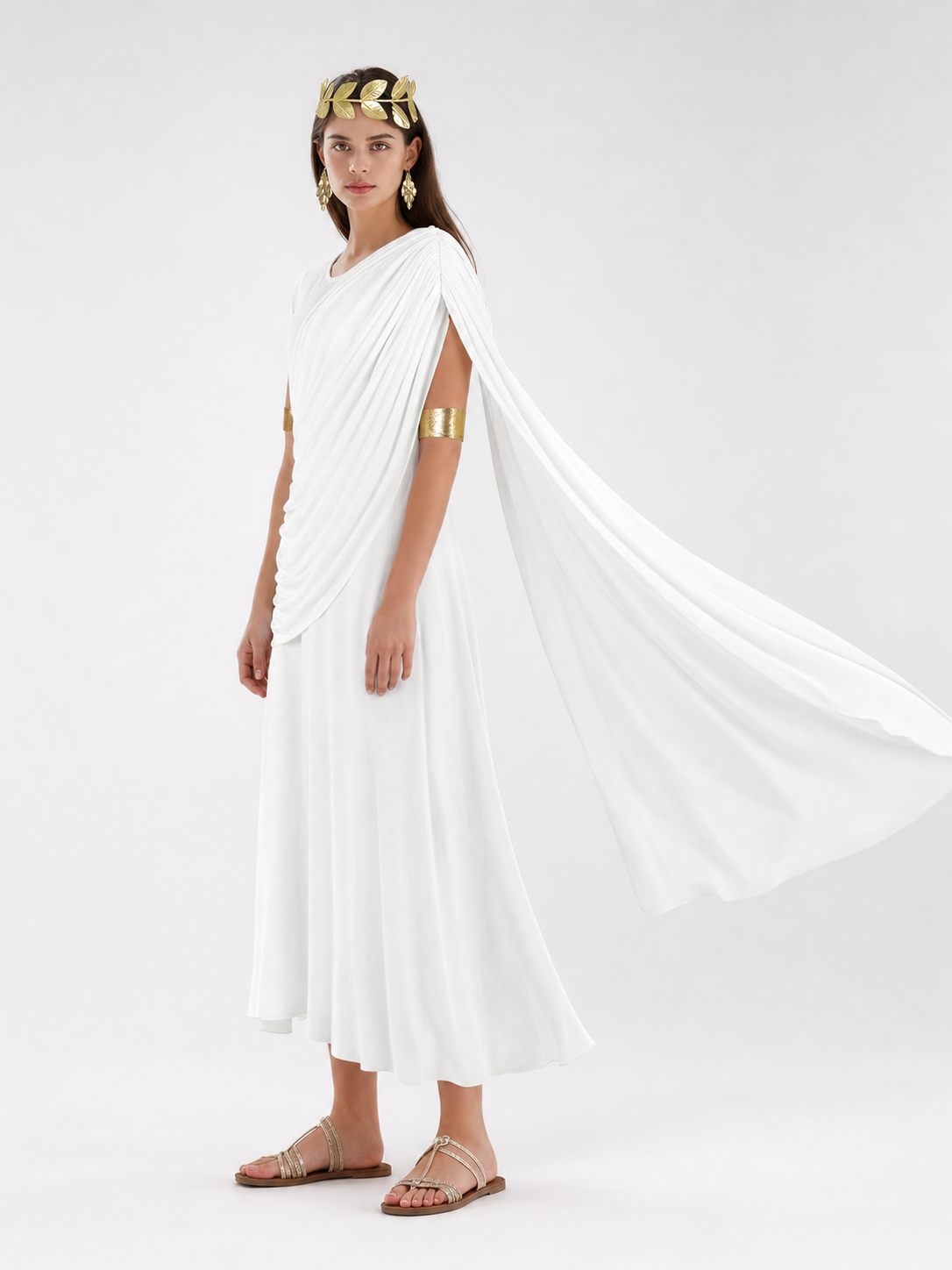 Greek-Style Costume Dress with Accessories