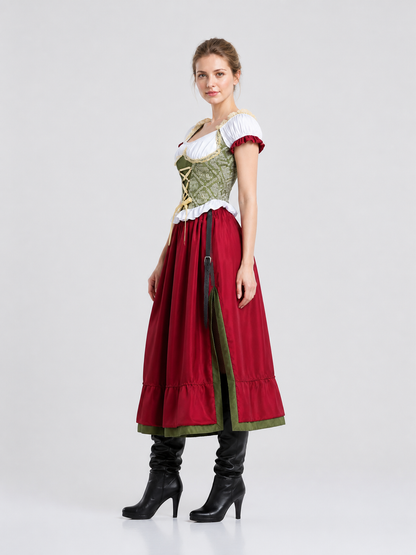 Historical Ethnic-Style Costume, Long Dress side view