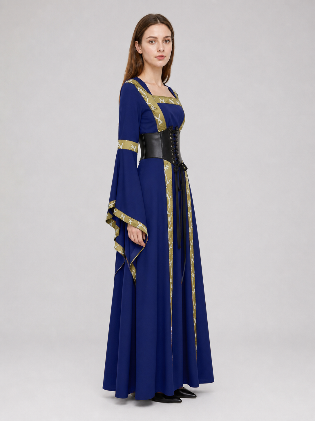 Medieval Fantasy Hooded Dress